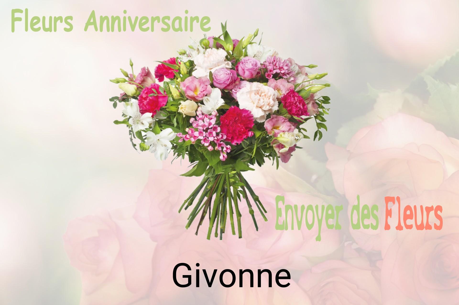 Bouquet de fleurs d’anniversaire livré à Givonne