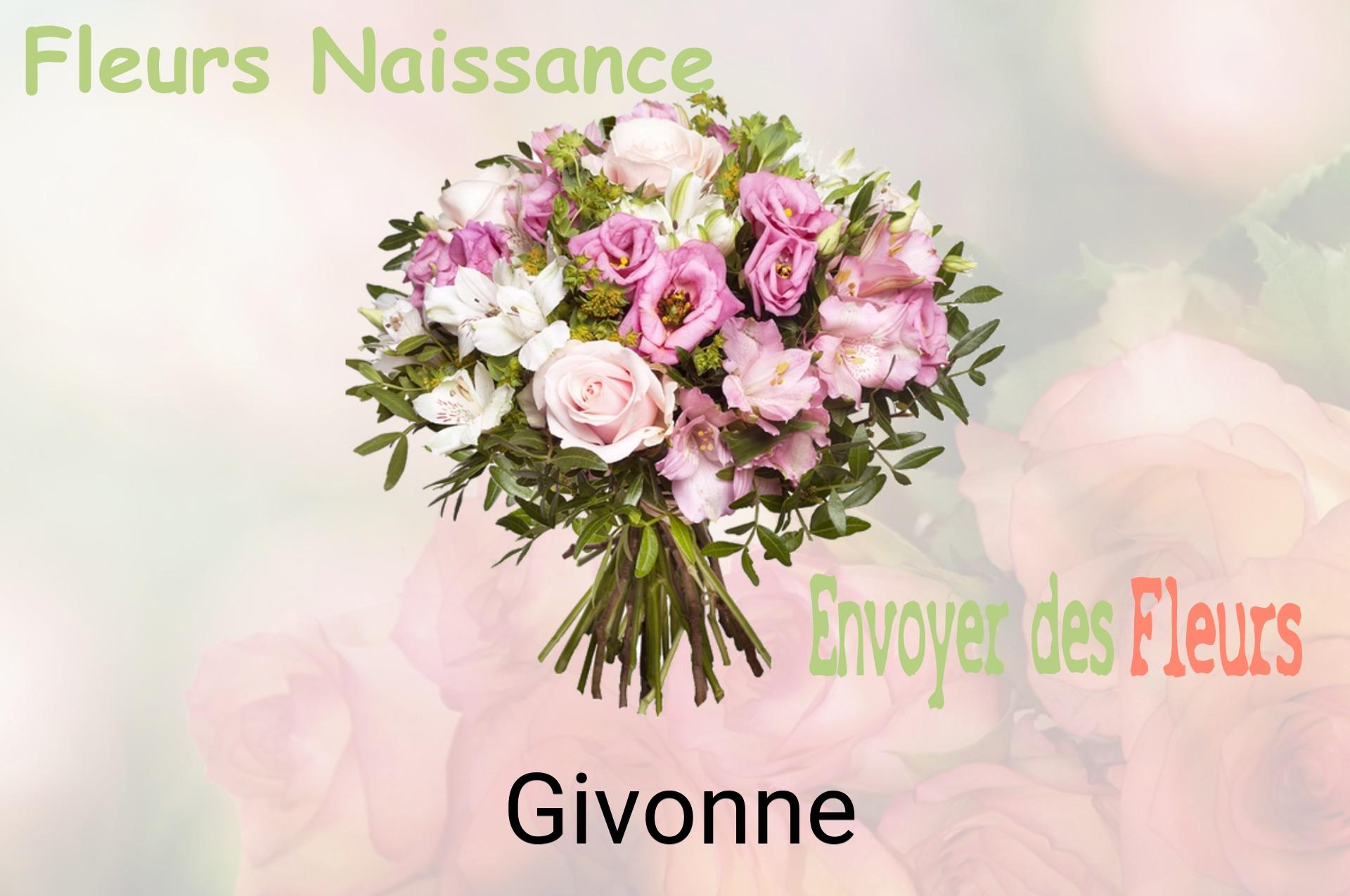 Bouquet de fleurs de naissance livré à Givonne